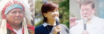 デニス・バンクスさん、Ｃ.Ｗ.ニコルさん、野中ともよさん